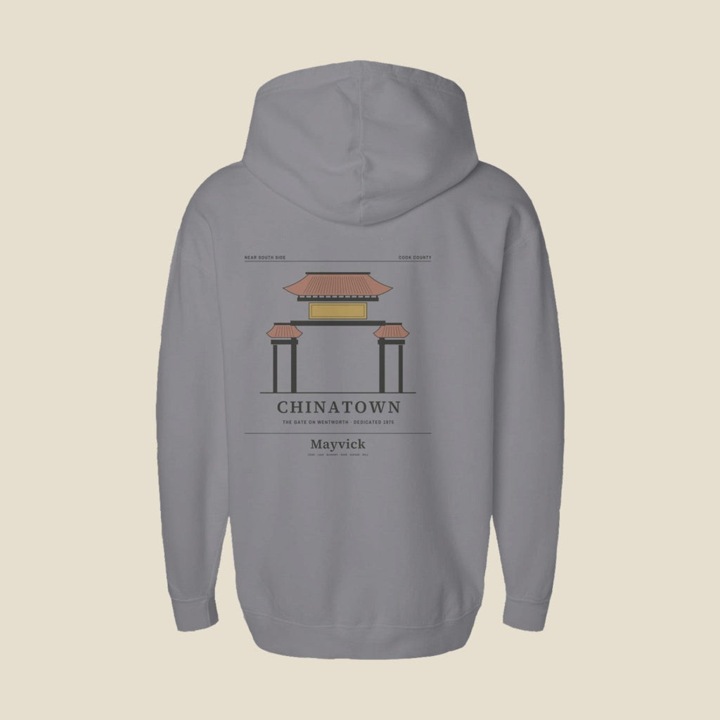 Grey | Back | Chinatown Gate Hoodie