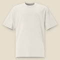Cooler by the Lake Heavyweight Tee, front, Lemont Stone (Bone): six-county mark printed in tone, left chest.