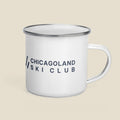 White | Ski Club Side | Chicagoland Ski Club Enamel Mug
