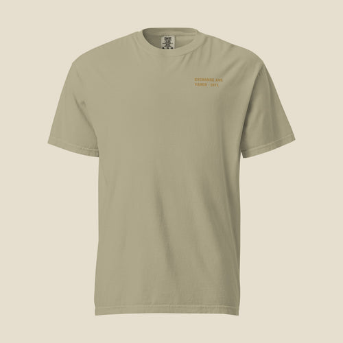 Khaki | Front | Back of the Yards Tee