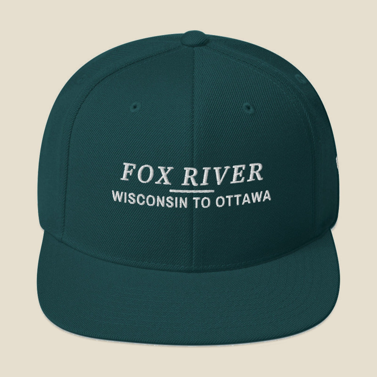 Spruce | Front | Fox River Snapback Hat