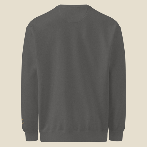 Crewneck, Pepper, back: plain.