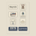 White | Front | Chicagoland Sticker Sheet