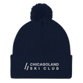Navy | Front | Chicagoland Ski Club Pom Beanie