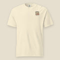 Square Cut Tee, front, Lemont Stone (Ivory): one square piece over SQUARE CUT at the left chest
