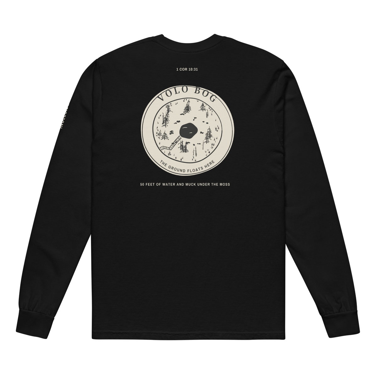 Black | Back | Volo Bog Floating Ground Long Sleeve