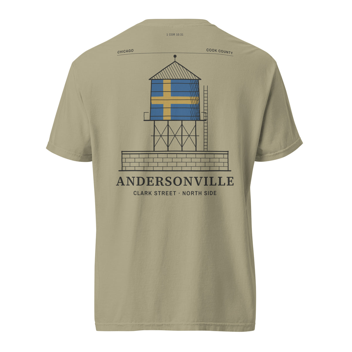 Khaki | Back | Andersonville Water Tank Tee