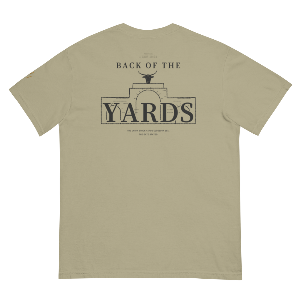 Khaki | Back | Back of the Yards Tee