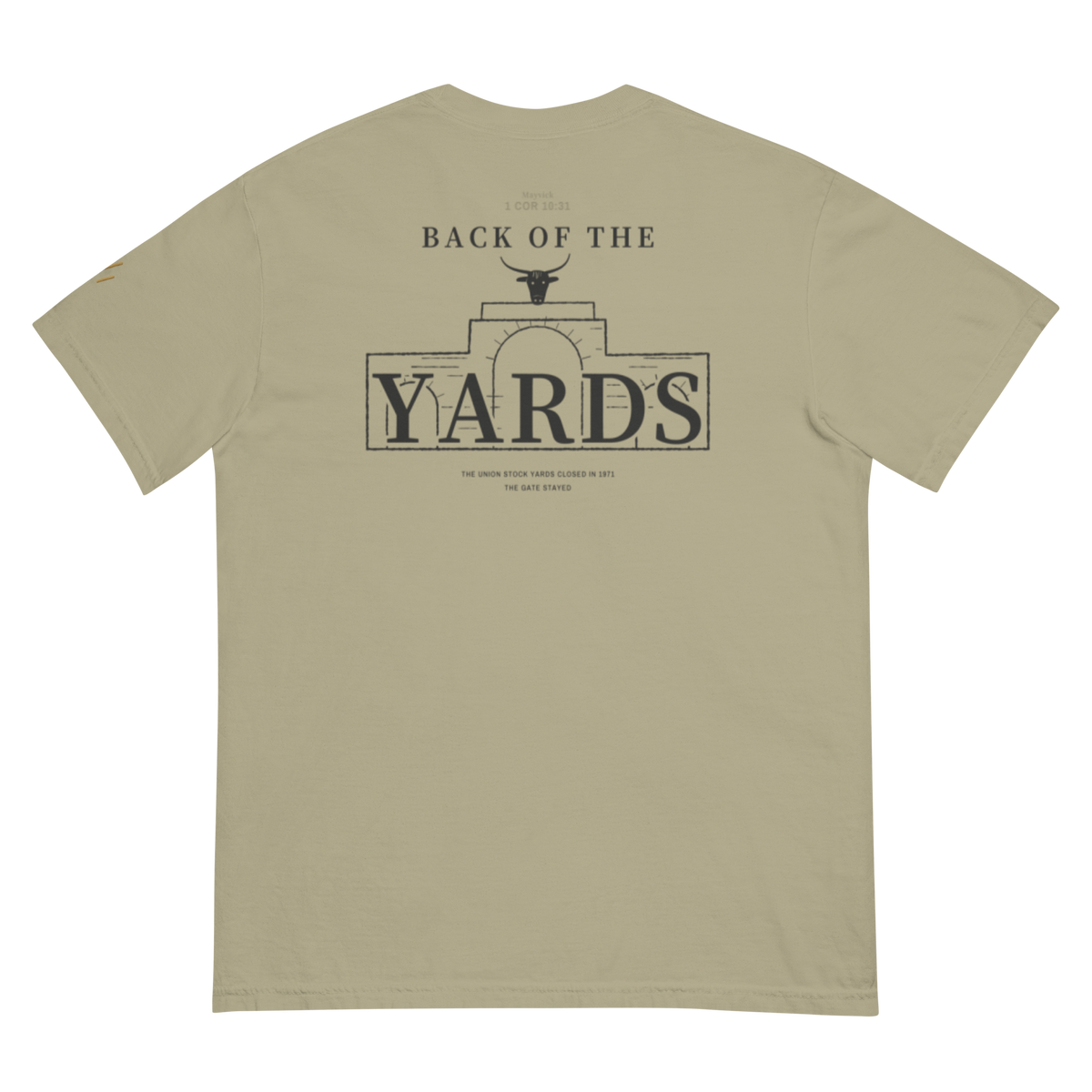 Khaki | Back | Back of the Yards Tee