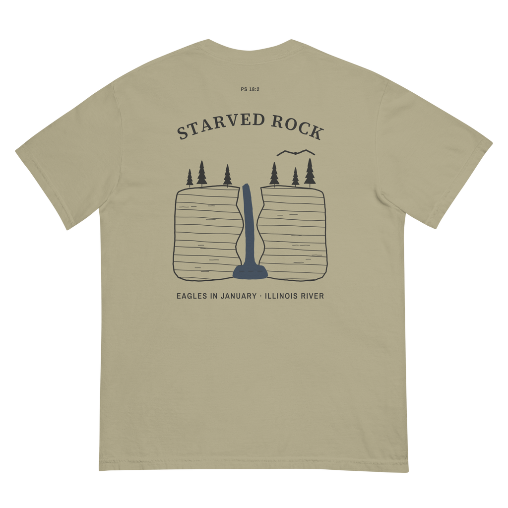 Khaki | Back | Starved Rock Canyons Tee