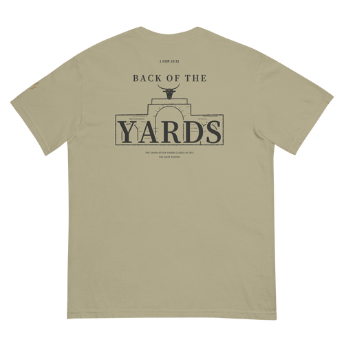 Khaki | Back | Back of the Yards Tee