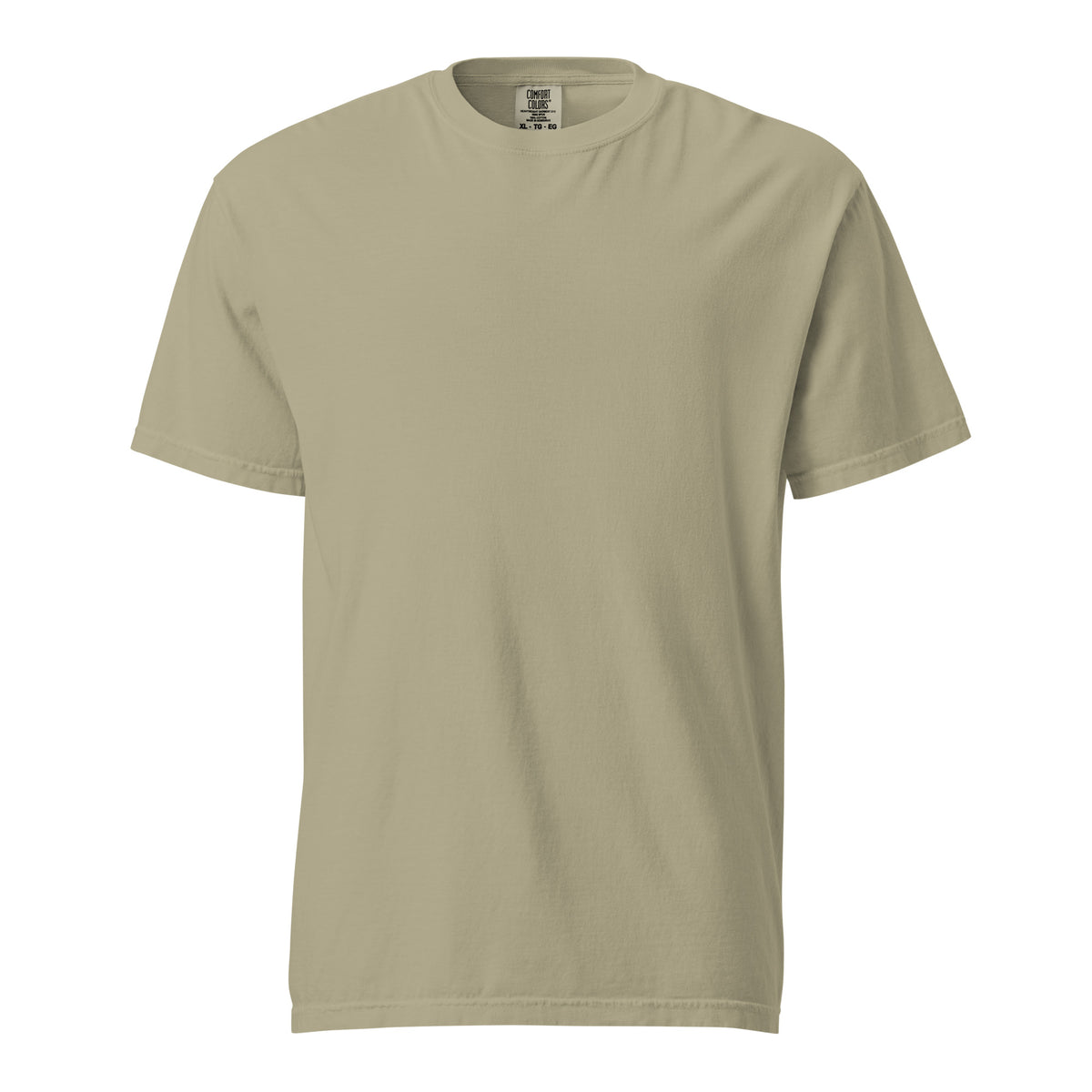 La Villita Tee, front, Prairie Path (Khaki): plain front.