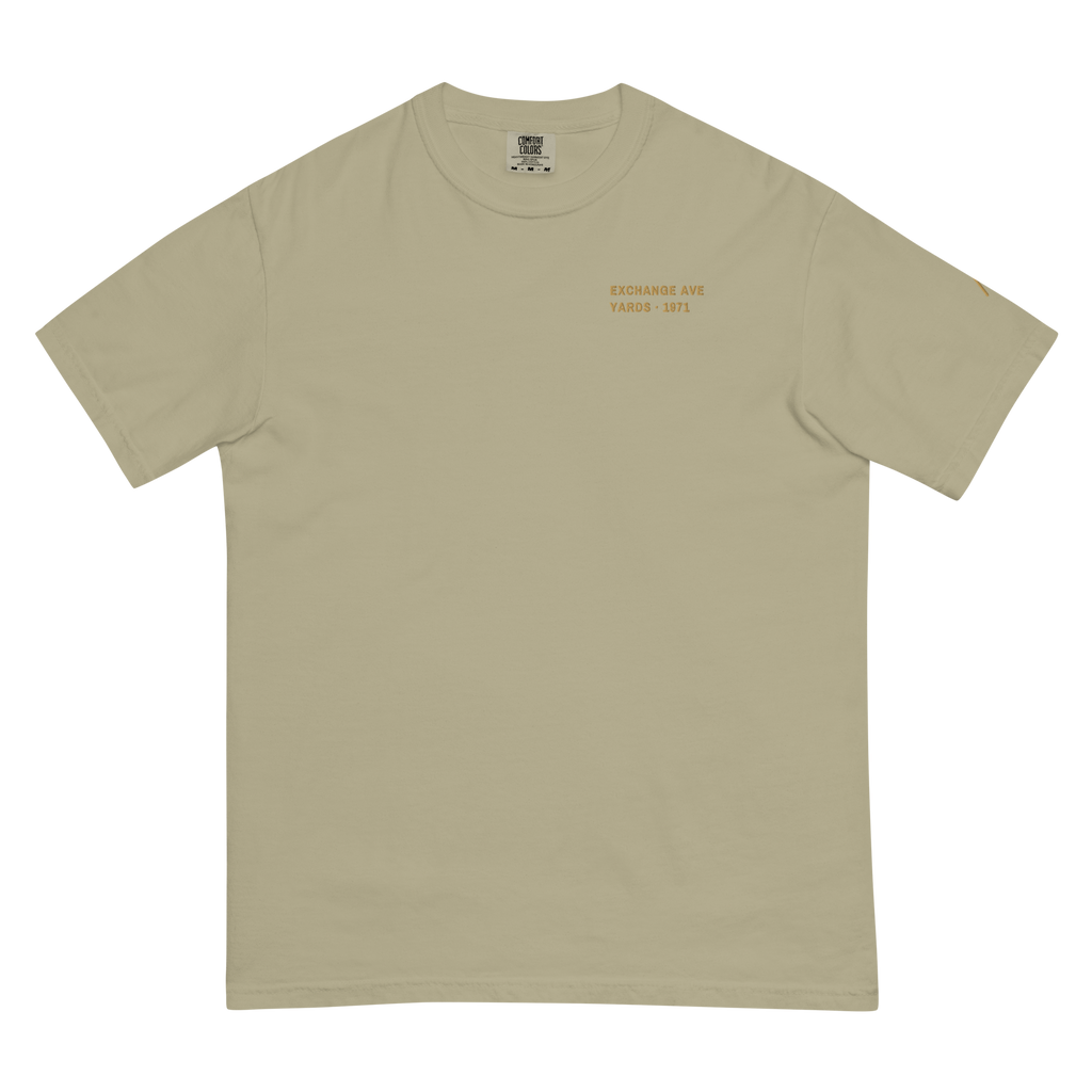 Khaki | Front | Back of the Yards Tee
