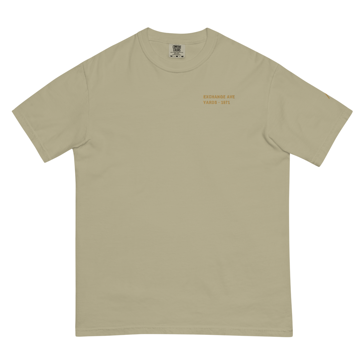 Khaki | Front | Back of the Yards Tee