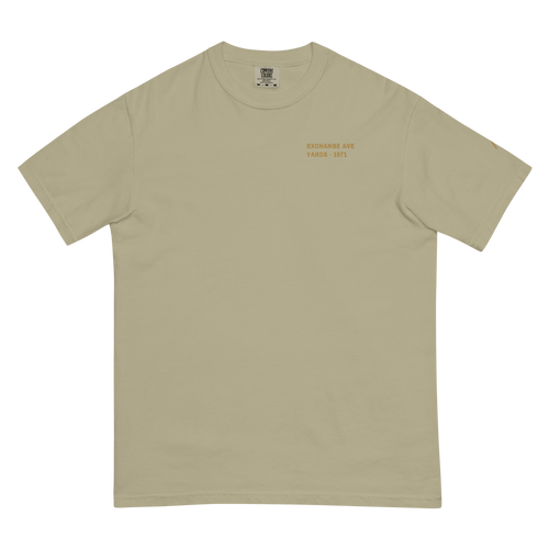 Khaki | Front | Back of the Yards Tee