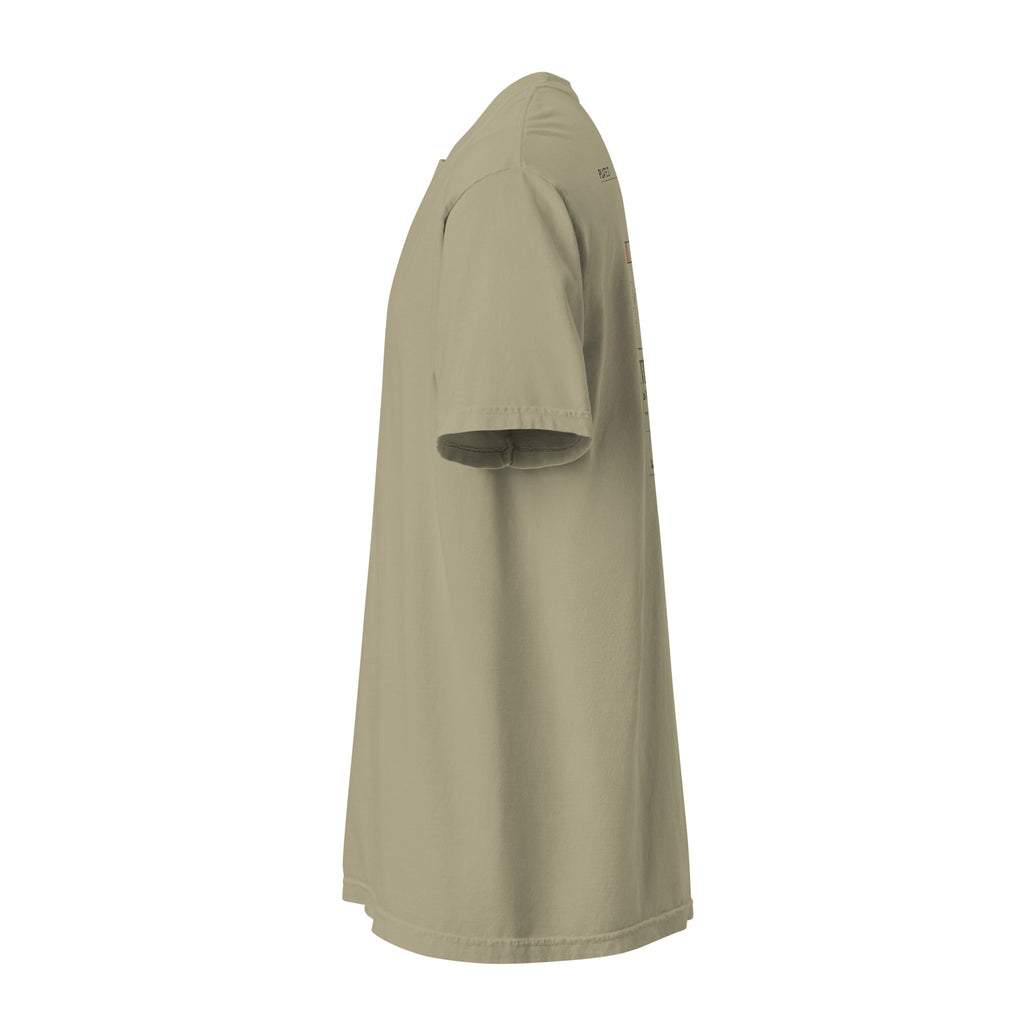 Prairie Path (Khaki) tee, left side view