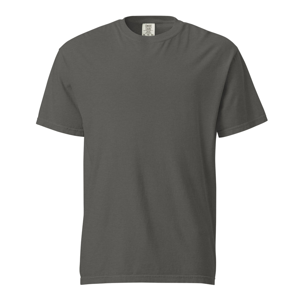 South Works (Pepper) tee, flat lay, front: plain