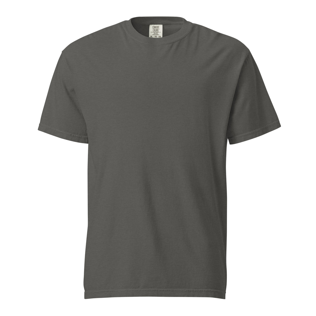 South Works (Pepper) tee, flat lay, front: plain