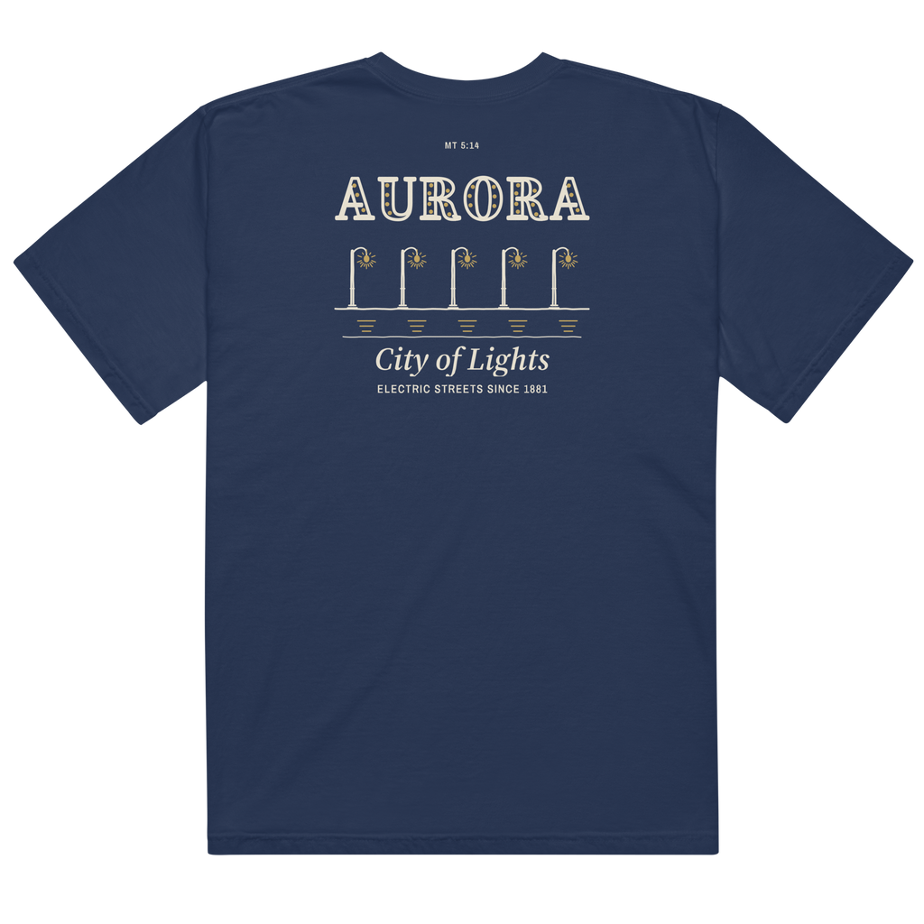 True Navy | Back | Aurora City of Lights Marquee Tee
