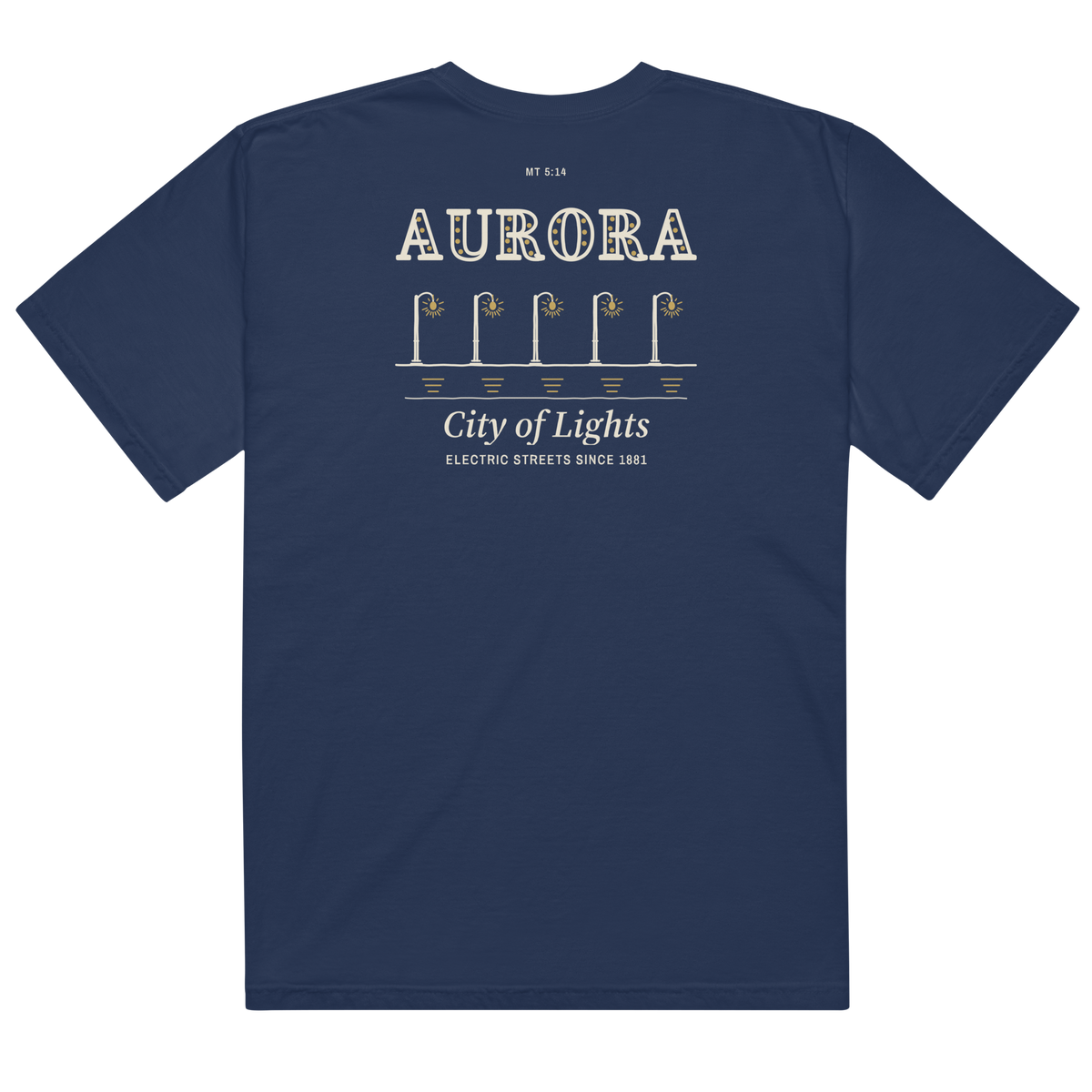 True Navy | Back | Aurora City of Lights Marquee Tee
