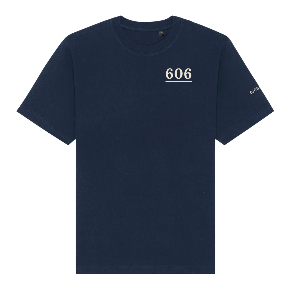 French Navy | Front | The 606 Bloomingdale Trail Heavyweight Tee