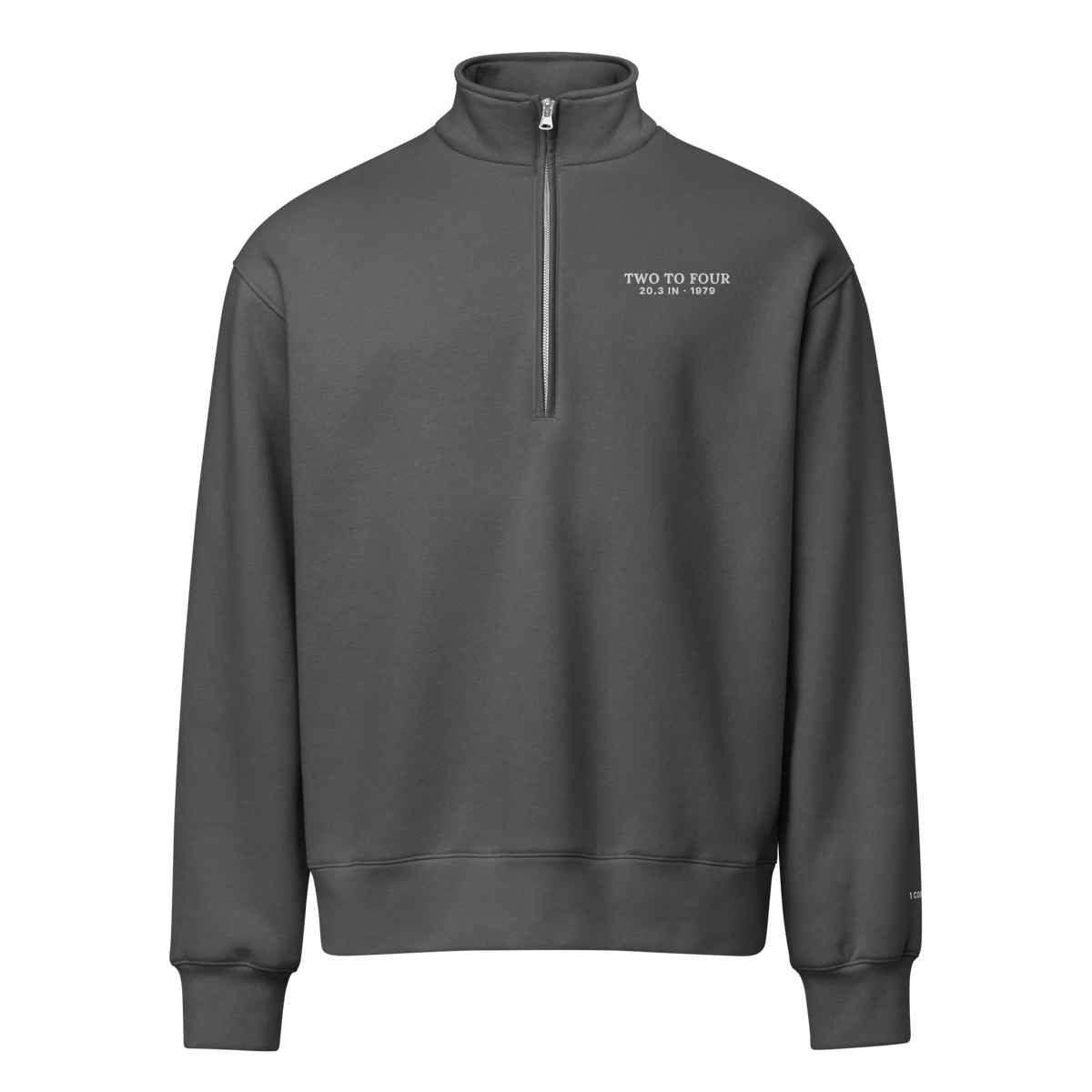 Asphalt | Front | Two to Four Half Zip