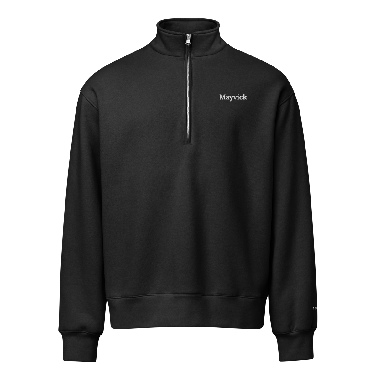 Black | Front | Mayvick Half Zip