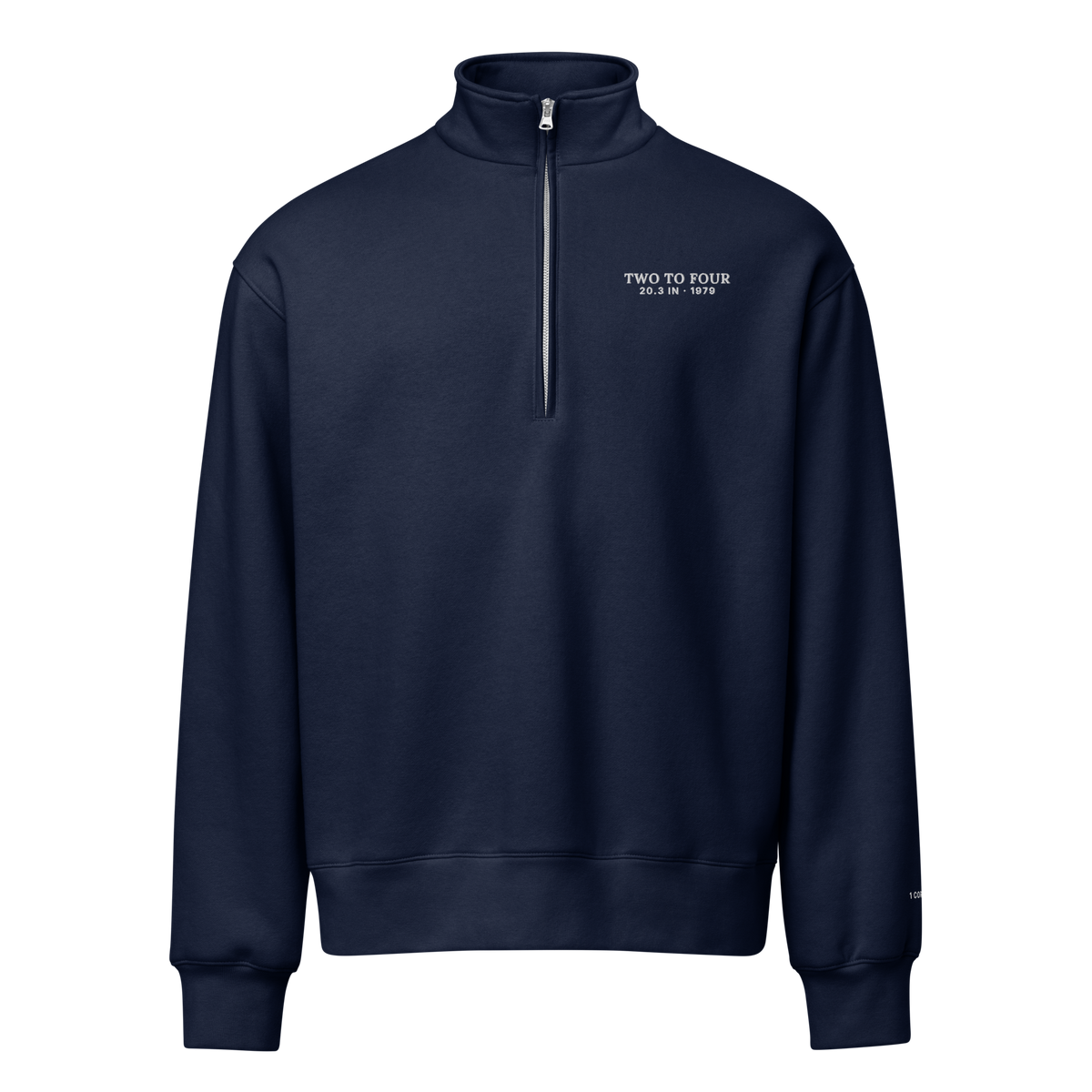 Navy | Front | Two to Four Half Zip